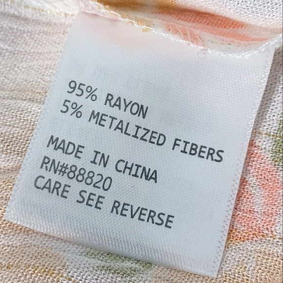 Joie Vivette Pink Orange Size L Smocked Tassel Tie Keyhole Peasant Boho Top - Picture 11 of 12